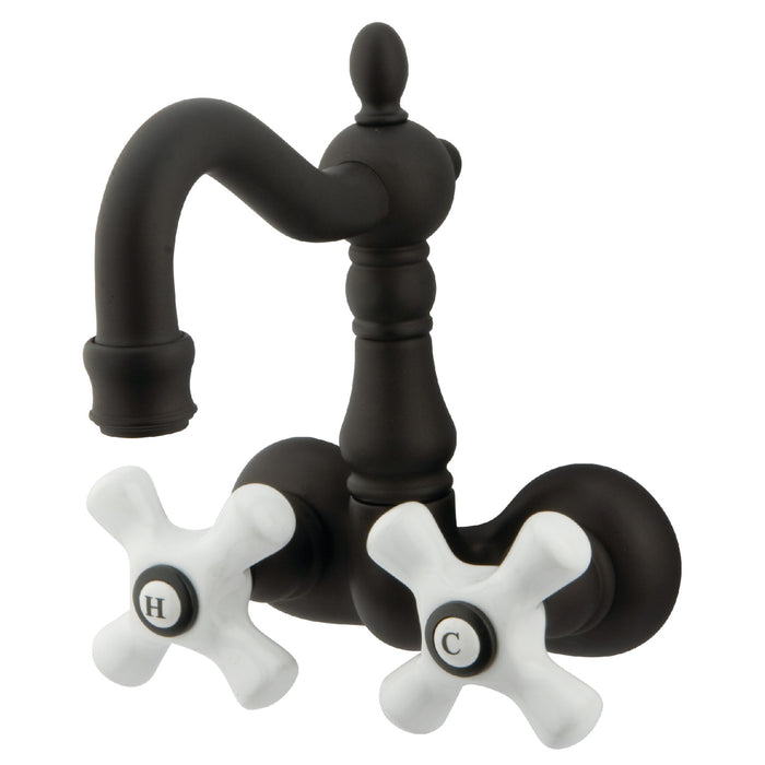 Vintage CC1079T5 Two-Handle 2-Hole Tub Wall Mount Clawfoot Tub Faucet, Oil Rubbed Bronze