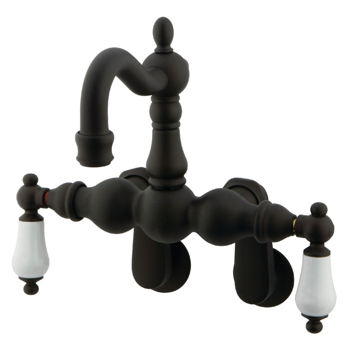 Kingston Heirloom CC1083T5 - Vintage Two-Handle 2-Hole Tub Wall Mount Clawfoot Tub Faucet, Oil Rubbed Bronze