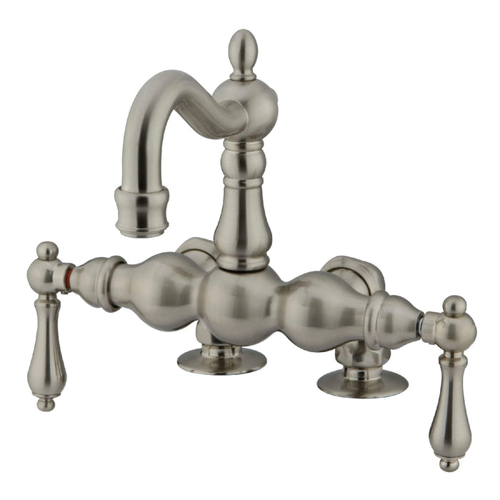 Vintage CC1091T8 Two-Handle 2-Hole Deck Mount Clawfoot Tub Faucet, Brushed Nickel