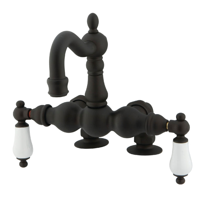 Vintage CC1093T5 Two-Handle 2-Hole Deck Mount Clawfoot Tub Faucet, Oil Rubbed Bronze