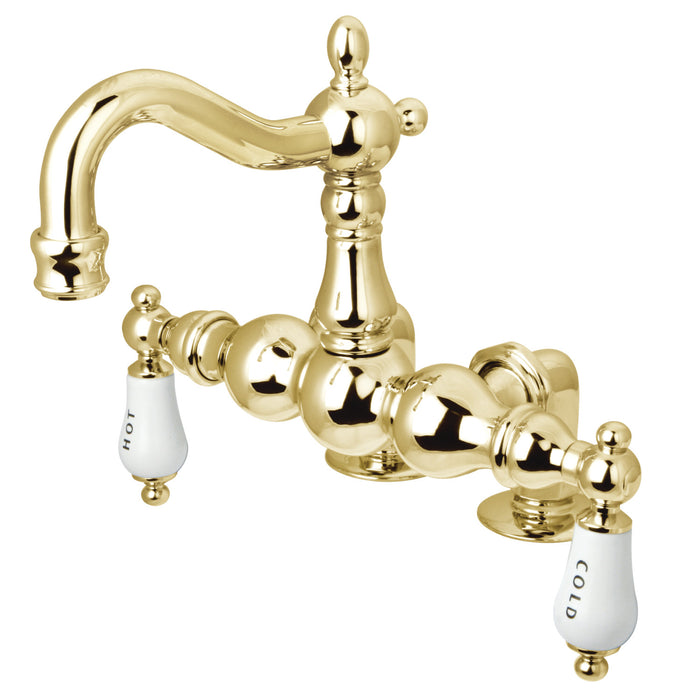 Vintage CC1095T2 Two-Handle 2-Hole Deck Mount Clawfoot Tub Faucet, Polished Brass