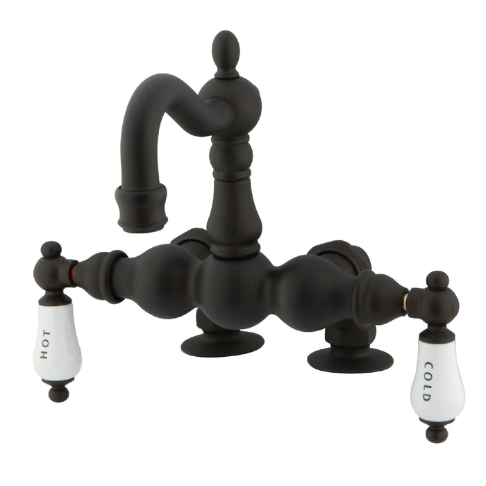 Vintage CC1095T5 Two-Handle 2-Hole Deck Mount Clawfoot Tub Faucet, Oil Rubbed Bronze