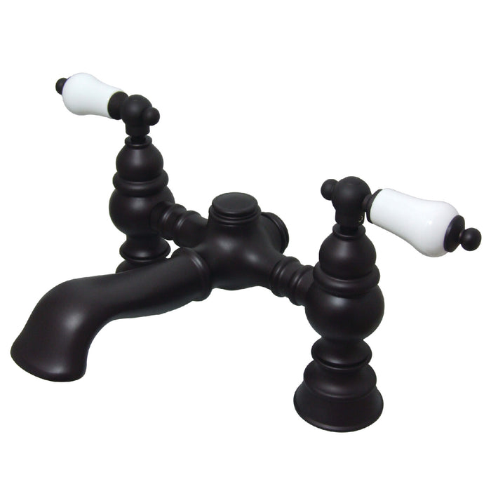 Vintage CC1130T5 Two-Handle 2-Hole Deck Mount Clawfoot Tub Faucet, Oil Rubbed Bronze