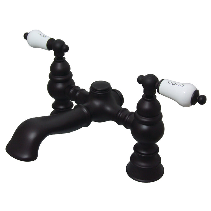 Vintage CC1132T5 Two-Handle 2-Hole Deck Mount Clawfoot Tub Faucet, Oil Rubbed Bronze