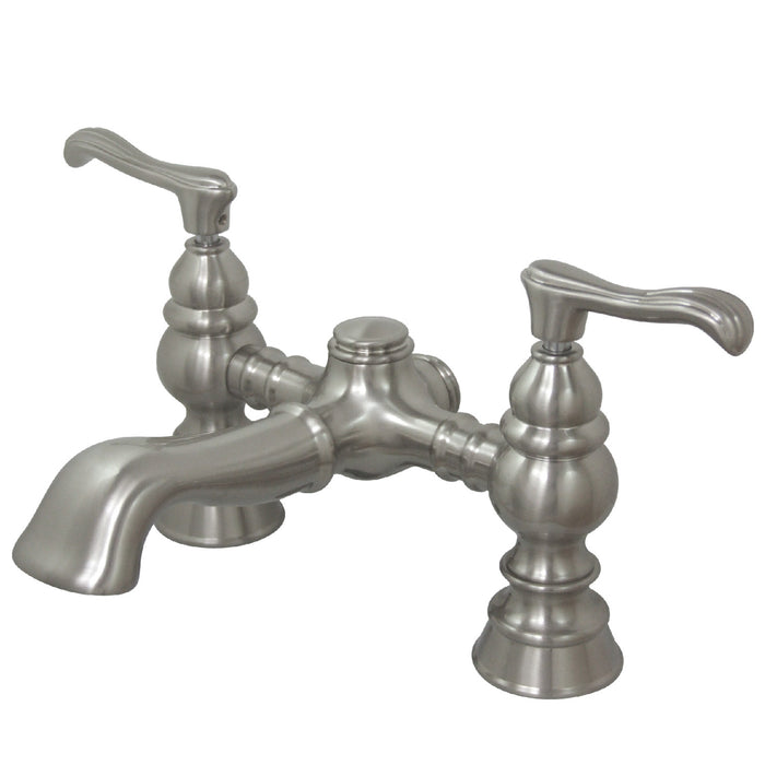 Vintage CC1138T8 Two-Handle 2-Hole Deck Mount Clawfoot Tub Faucet, Brushed Nickel