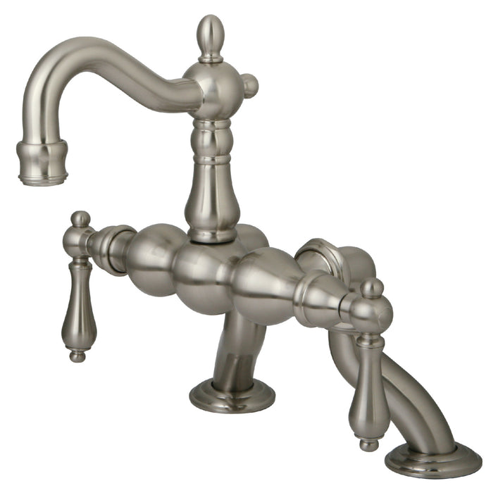 Vintage CC2001T8 Two-Handle 2-Hole Deck Mount Clawfoot Tub Faucet, Brushed Nickel