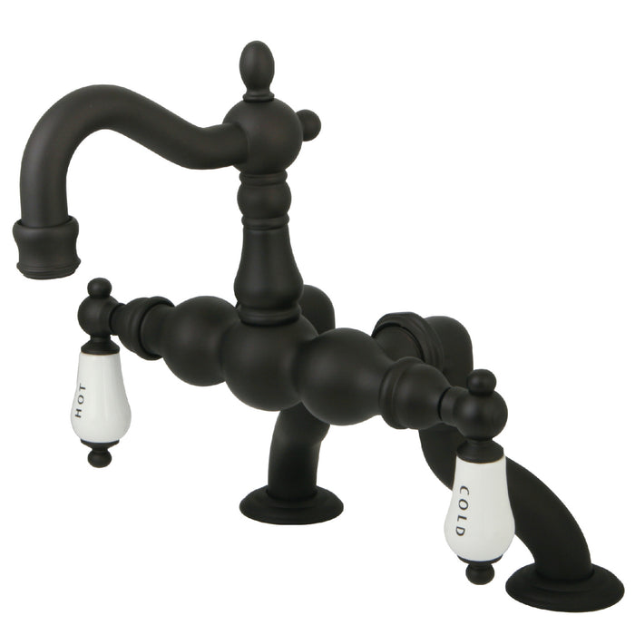 Vintage CC2003T5 Two-Handle 2-Hole Deck Mount Clawfoot Tub Faucet, Oil Rubbed Bronze