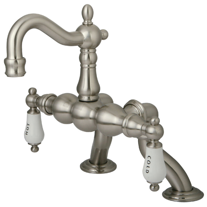 Vintage CC2003T8 Two-Handle 2-Hole Deck Mount Clawfoot Tub Faucet, Brushed Nickel