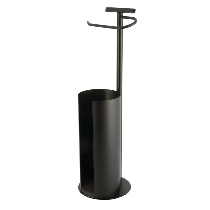 Continental CC2030 Freestanding Toilet Paper Holder with Roll Storage and  Phone Stand, Matte Black
