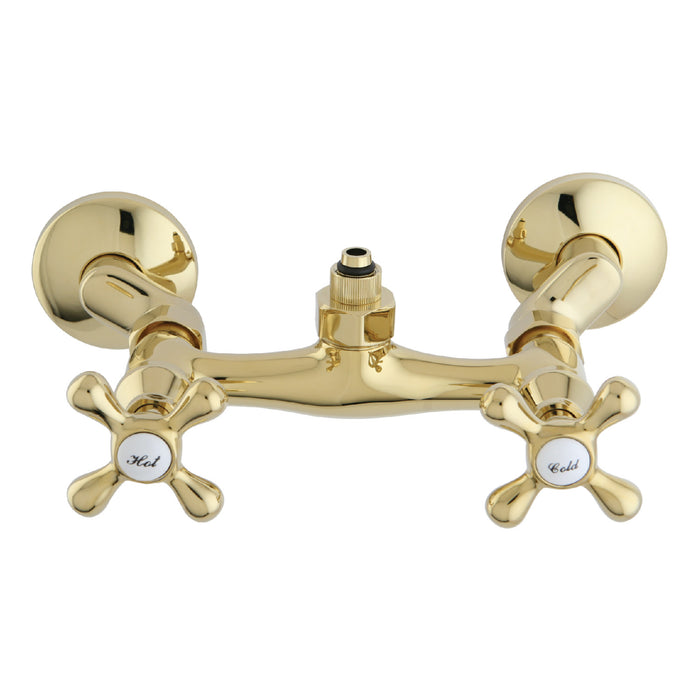 Vintage CC2132 Wall-Mount Tub Filler Faucet with Riser Adapter, Polished Brass