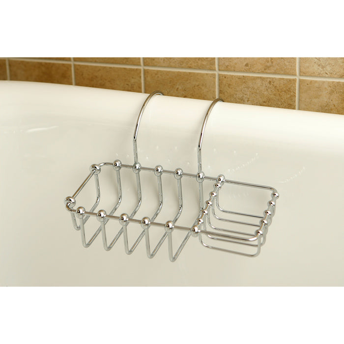 Vintage CC2161 8-3/8 Inch Clawfoot Tub Hanging Soap and Sponge Holder, Polished Chrome