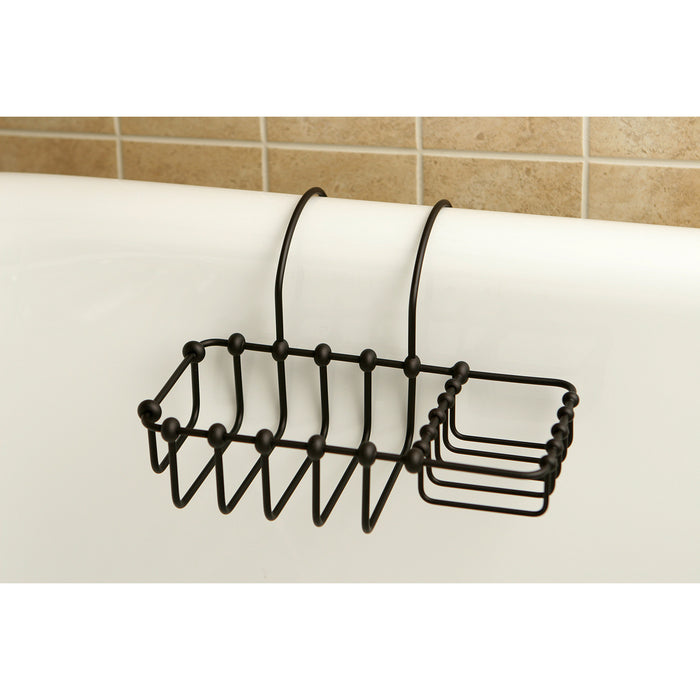 Vintage CC2165 8-3/8 Inch Clawfoot Tub Hanging Soap and Sponge Holder, Oil Rubbed Bronze