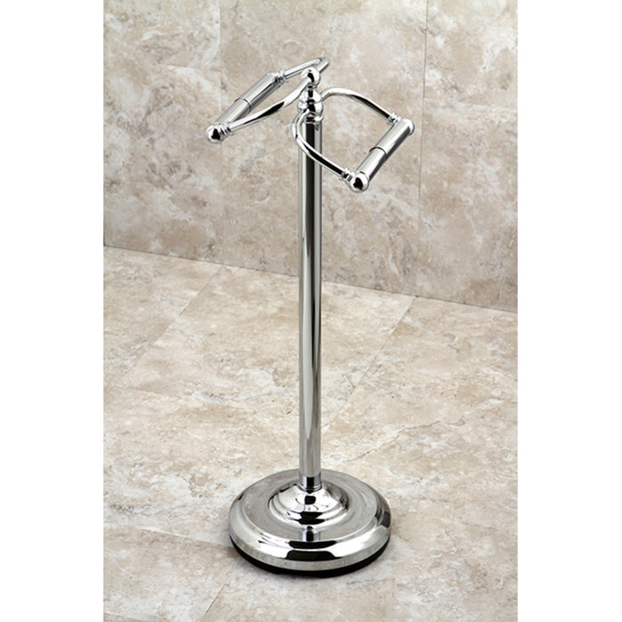 Vintage CC2201 Freestanding Double Roll Toilet Paper Holder, Polished Chrome