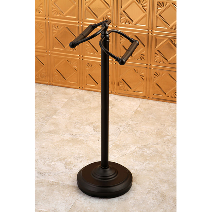 Vintage CC2205 Freestanding Double Roll Toilet Paper Holder, Oil Rubbed Bronze