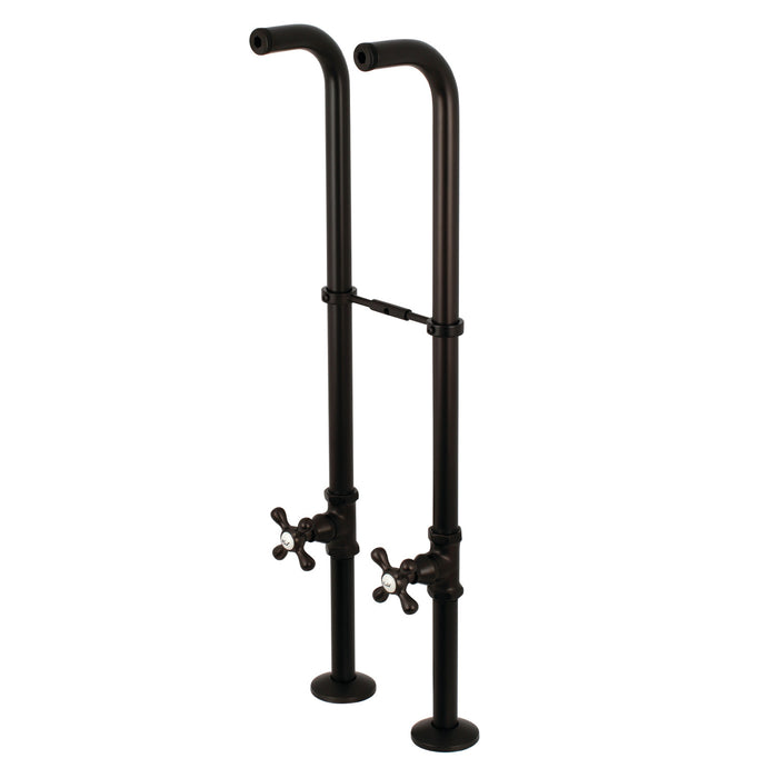 Kingston CC266S5AX Freestanding Supply Line with Stop Valve and Handle, Oil Rubbed Bronze