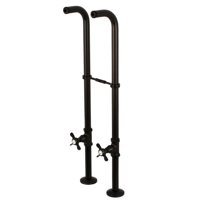Kingston CC266S5BEX Freestanding Supply Line with Stop Valve and Handle, Oil Rubbed Bronze