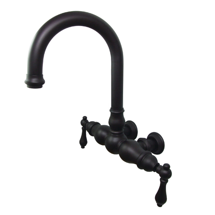 Vintage CC3001T5 Two-Handle 2-Hole Tub Wall Mount Clawfoot Tub Faucet, Oil Rubbed Bronze