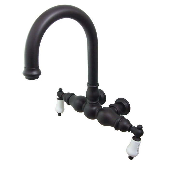 Vintage CC3003T5 Two-Handle 2-Hole Tub Wall Mount Clawfoot Tub Faucet, Oil Rubbed Bronze