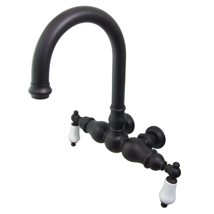 Vintage CC3005T5 Two-Handle 2-Hole Tub Wall Mount Clawfoot Tub Faucet, Oil Rubbed Bronze