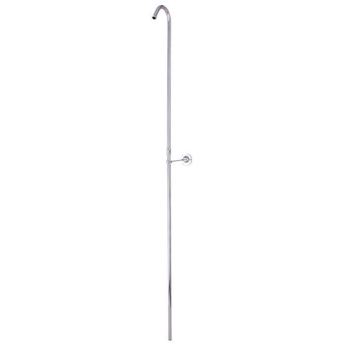Vintage CC3161 62-Inch Shower Riser with Wall Support, Polished Chrome