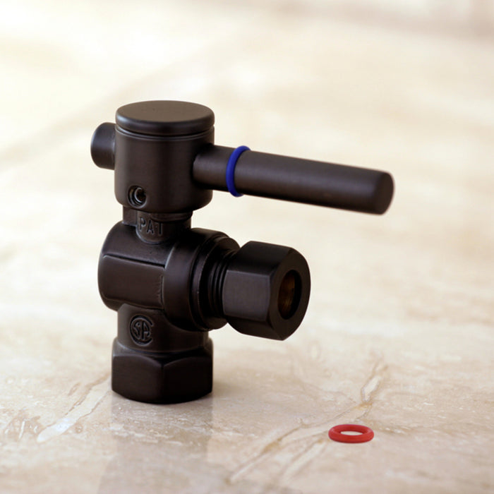 Kingston Sona CC33105DL - Concord 3/8-Inch FIP x 3/8-Inch O.D. Comp Quarter-Turn Angle Shut-Off Valve, Oil Rubbed Bronze