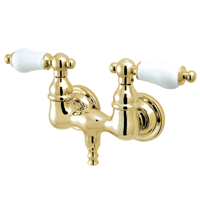 Vintage CC35T2 Two-Handle 2-Hole Tub Wall Mount Tub Faucet, Polished Brass