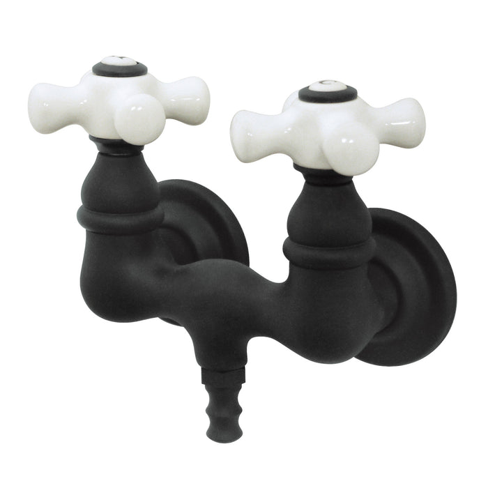 Kingston Heirloom CC39T5 - Vintage Two-Handle 2-Hole Tub Wall Mount Tub Faucet, Oil Rubbed Bronze
