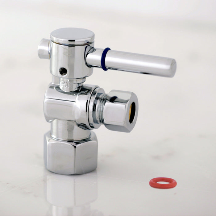 Kingston Sona CC43101DL - Concord 1/2-Inch FIP x 3/8-Inch O.D. Comp Quarter-Turn Angle Shut-Off Valve, Polished Chrome