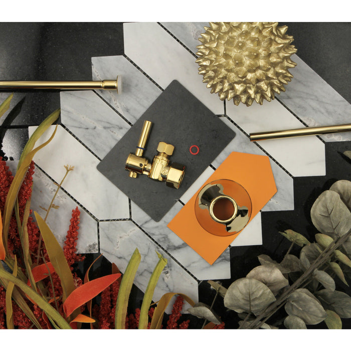 Kingston Sona CC43102DLTKF20 - Trimscape Contemporary Plumbing Toilet Trim Kit, Polished Brass