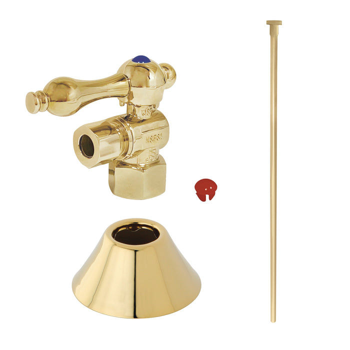 Trimscape CC43102TKF20 Traditional Plumbing Toilet Trim Kit, Polished Brass