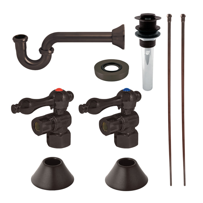 Trimscape CC43105VKB30 Traditional Plumbing Sink Trim Kit with P-Trap and Drain, Oil Rubbed Bronze