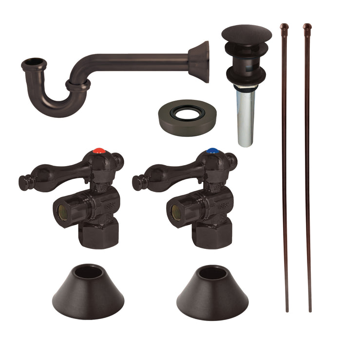 Trimscape CC43105VOKB30 Traditional Plumbing Sink Trim Kit with P-Trap and Overflow Drain, Oil Rubbed Bronze