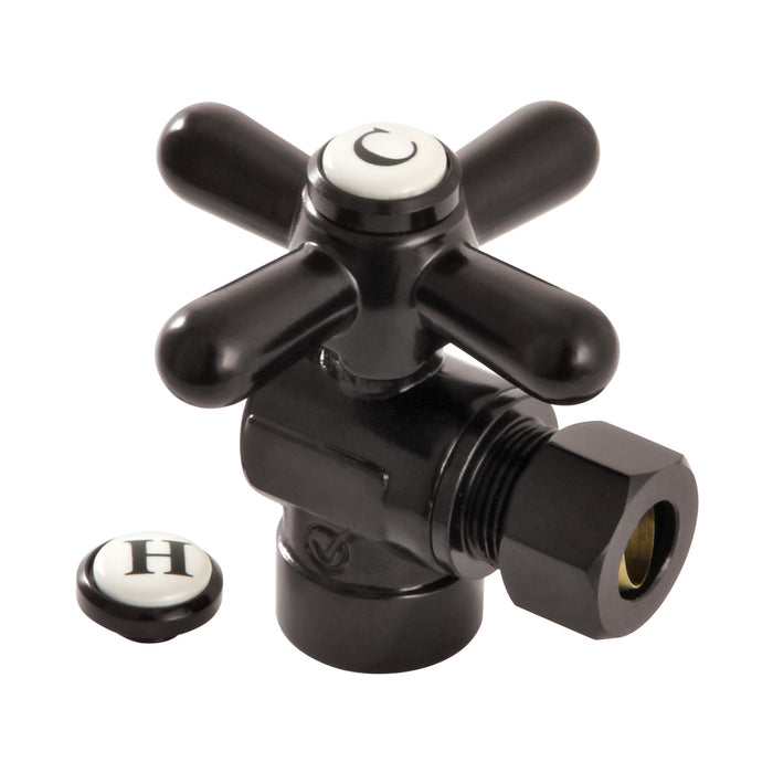 Vintage CC43205X 1/2-Inch Sweat x 3/8-Inch OD Comp Quarter-Turn Angle Stop Valve, Oil Rubbed Bronze