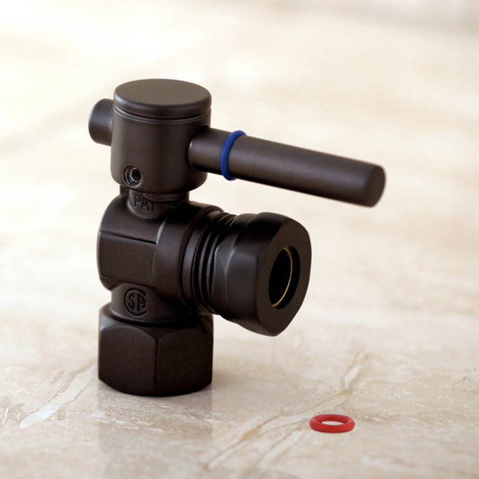 Kingston Sona CC44105DL - Concord 1/2-Inch FIP x 1/2-Inch or 7/16-Inch Slip Joint Quarter-Turn Angle Shut-Off Valve, Oil Rubbed Bronze