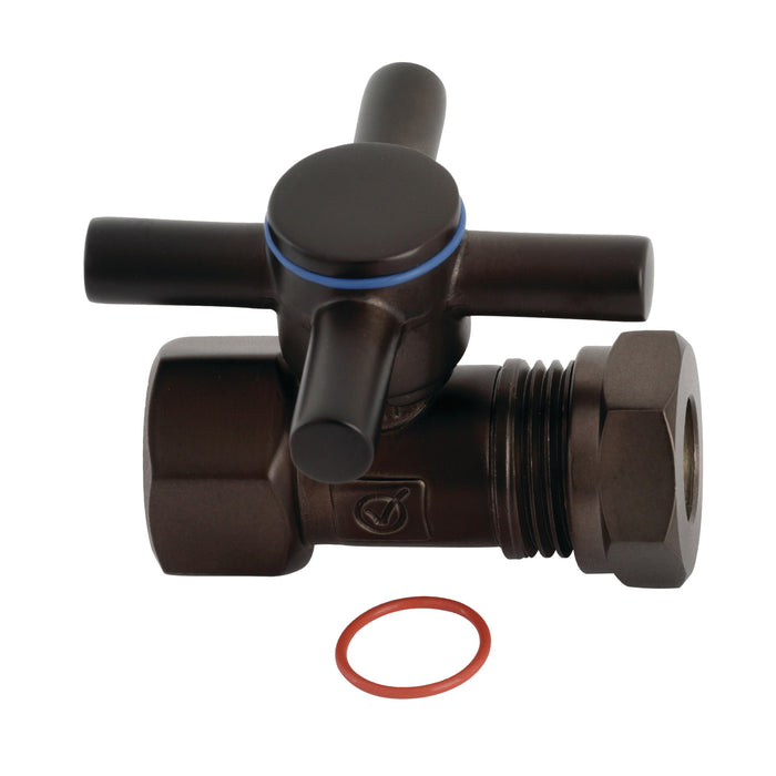 Concord CC44155DX 1/2-Inch FIP x 1/2-Inch or 7/16-Inch Slip Joint Quarter-Turn Straight Shut-Off Valve, Oil Rubbed Bronze
