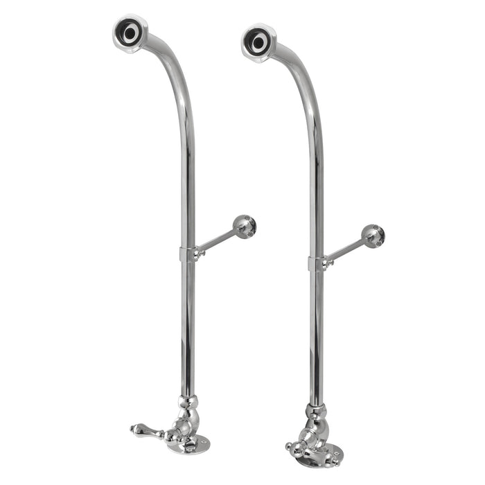 Vintage CC451ML Rigid Freestand Supplies with Stops and Lever Handles, Polished Chrome