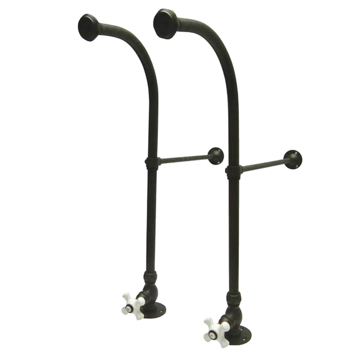 Vintage CC455CX Rigid Freestand Supplies with Stops and Cross Handles, Oil Rubbed Bronze