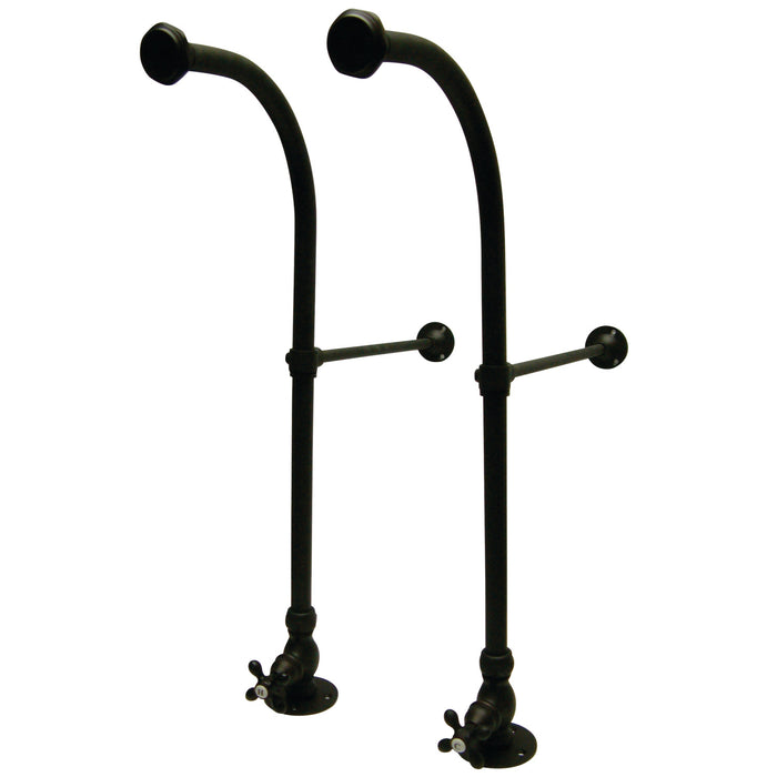 Vintage CC455MX Rigid Freestand Supplies with Stops and Cross Handles, Oil Rubbed Bronze