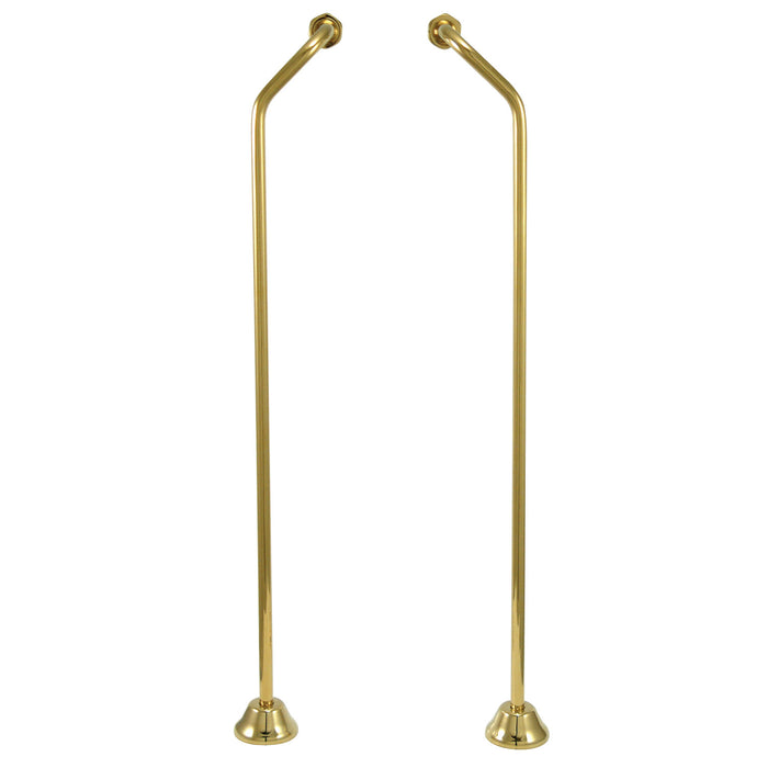 Vintage CC472 Double Offset Bath Supply, Polished Brass