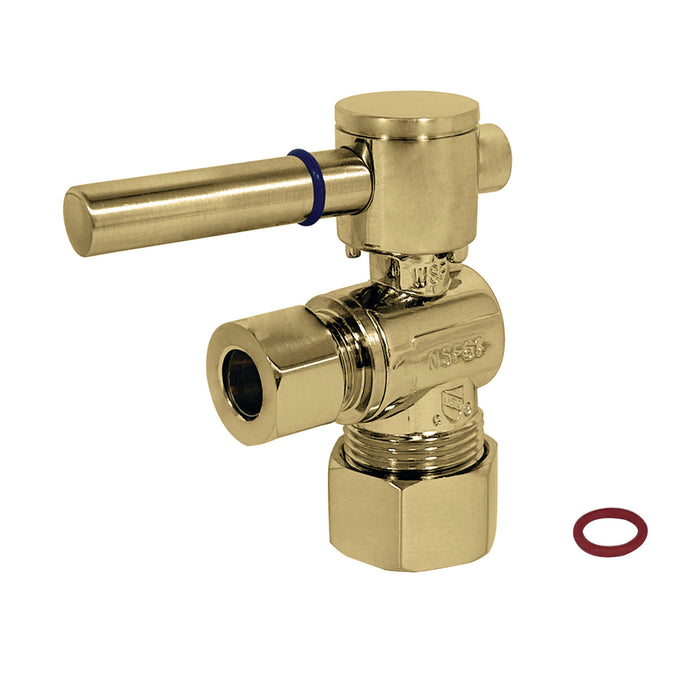 Kingston Sona CC53302DL - Concord 5/8-Inch O.D. Comp x 3/8-Inch O.D. Comp Quarter-Turn Angle Shut-Off Valve, Polished Brass