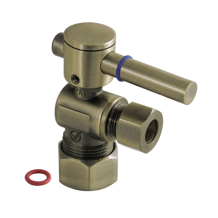 Kingston Sona CC53303DL - Concord 5/8-Inch O.D. Comp x 3/8-Inch O.D. Comp Quarter-Turn Angle Shut-Off Valve, Antique Brass