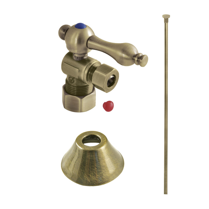 Trimscape CC53303TKF20 Traditional Plumbing Toilet Trim Kit, Antique Brass