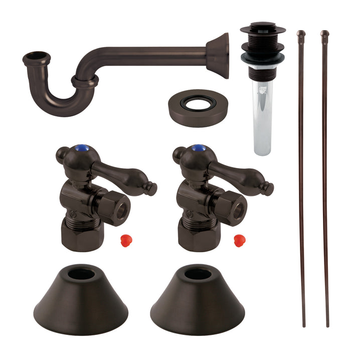 Trimscape CC53305VKB30 Traditional Plumbing Sink Trim Kit with P-Trap and Drain, Oil Rubbed Bronze