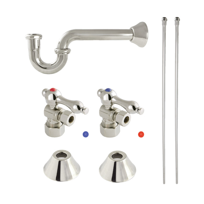Trimscape CC53306LKB30 Traditional Plumbing Sink Trim Kit with P-Trap, Polished Nickel