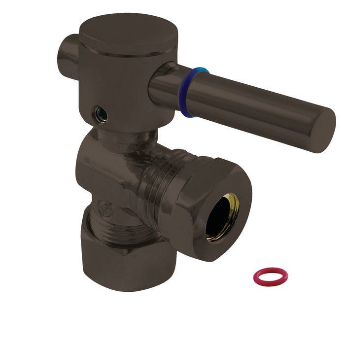 Kingston Sona CC54305DL - Fauceture 5/8-Inch O.D. Comp x 1/2-Inch or 7/16-Inch Slip Joint Quarter-Turn Angle Shut-Off Valve, Oil Rubbed Bronze