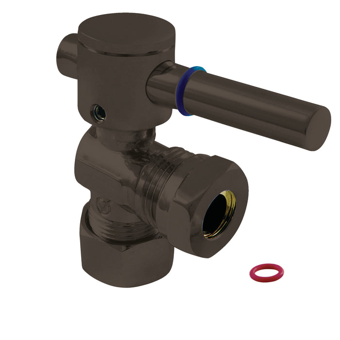 Fauceture CC54305DL 5/8-Inch OD Comp x 1/2 or 7/16-Inch Slip Joint Quarter-Turn Angle Stop Valve, Oil Rubbed Bronze