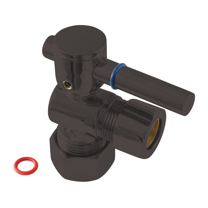 Fauceture CC54405DL 5/8-Inch OD Comp x 1/2-Inch OD Comp Quarter-Turn Angle Stop Valve, Oil Rubbed Bronze