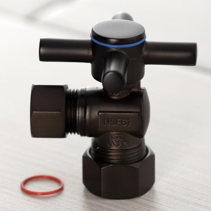 Kingston Sona CC54405DX - Concord 5/8-Inch O.D. Comp x 1/2-Inch O.D. Comp Quarter-Turn Angle Shut-Off Valve, Oil Rubbed Bronze