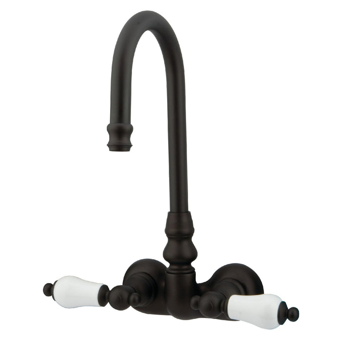 Vintage CC75T5 Two-Handle 2-Hole Tub Wall Mount Clawfoot Tub Faucet, Oil Rubbed Bronze