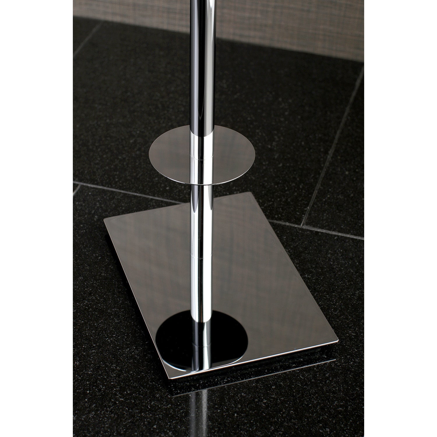 Silverton Telescoping Free-Standing Pedestal Toilet Paper Holder Bath  Hardware Accessory in Polished Chrome